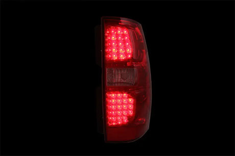 Red LED taillights for Chevrolet Avalanche 2007-2013 with red clear design