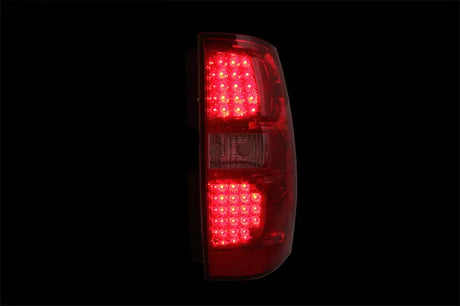 Red LED taillights for Chevrolet Avalanche 2007-2013 with red clear design
