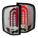 ANZO 2007-2013 Chevrolet Silverado 1500 LED Taillights Chrome - Truck & Automotive