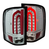 ANZO 2007-2013 Chevrolet Silverado 1500 LED Taillights Chrome - Truck & Automotive