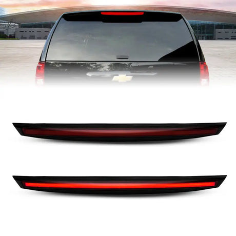ANZO 2007-2014 Chevrolet Suburban 1500 LED 3rd Brake Light Black Housing Smoke Lens w/ Spoiler 1pc - Truck & Automotive