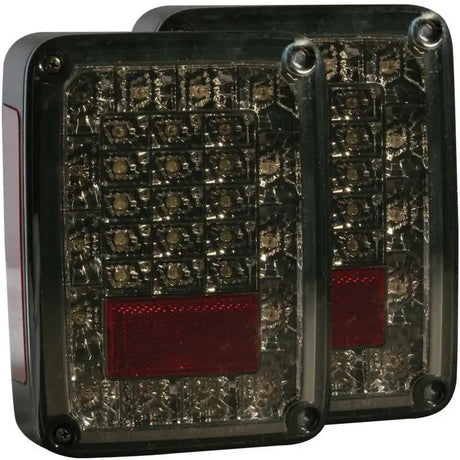 ANZO 2007-2015 Jeep Wrangler LED Taillights Smoke 