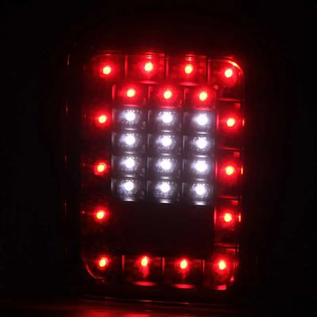 ANZO 2007-2015 Jeep Wrangler LED Taillights Smoke 