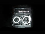 ANZO 2008-2010 Ford F-250 Projector Headlights w/ Halo Chrome (CCFL) - Truck & Automotive