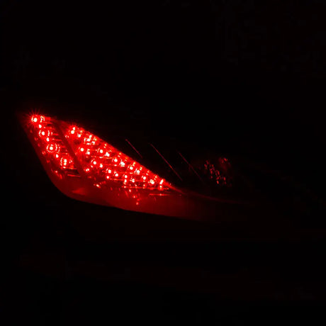 ANZO 2010-2013 Hyundai Genesis LED Taillights Red/Clear - Truck & Automotive