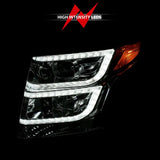 Chevy Tahoe projector headlights with high-intensity LED DRL for 2015-2020 models
