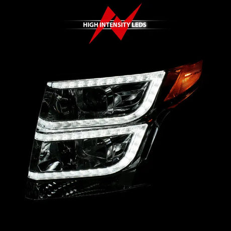 Chevy Tahoe projector headlights with high-intensity LED DRL for 2015-2020 models