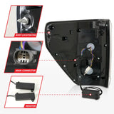 ANZO 21-23 Ford F-150 LED Taillights Seq. Signal w/BLIS Cover - Smoke Blk (For Factory Halogen ONLY) - Truck &