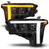 ANZO 22-24 Toyota Tundra (w/Factory LED Refl.) Z-Series Full Proj Headlights - Pass. Side ONLY - Lights
