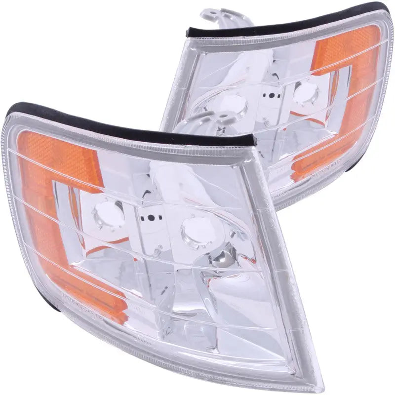ANZO 521028 ANZO Corner Lights 1994-1997 Honda Accord Euro Corner Lights Chrome w/ Amber Reflector