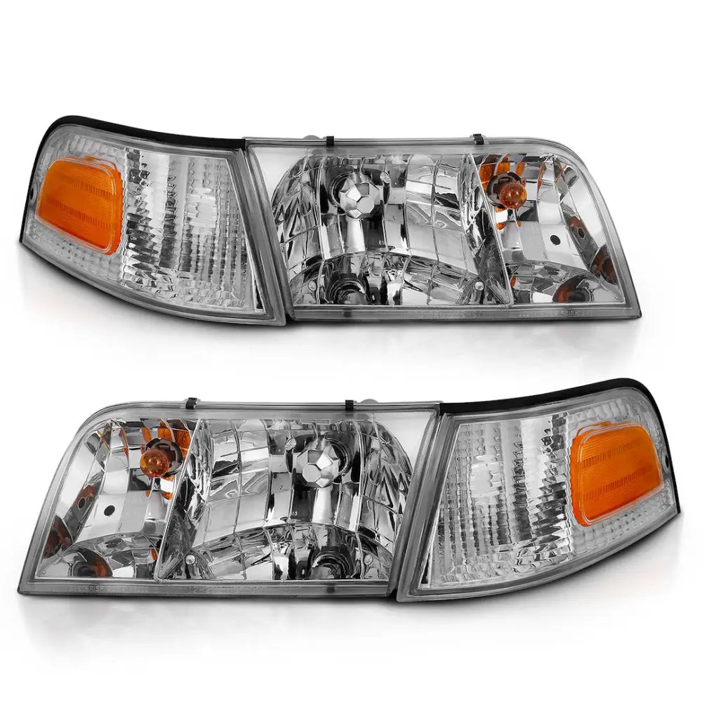 Anzo Easy To Install Headlight Assembly 121556 - Clear Crystal Set