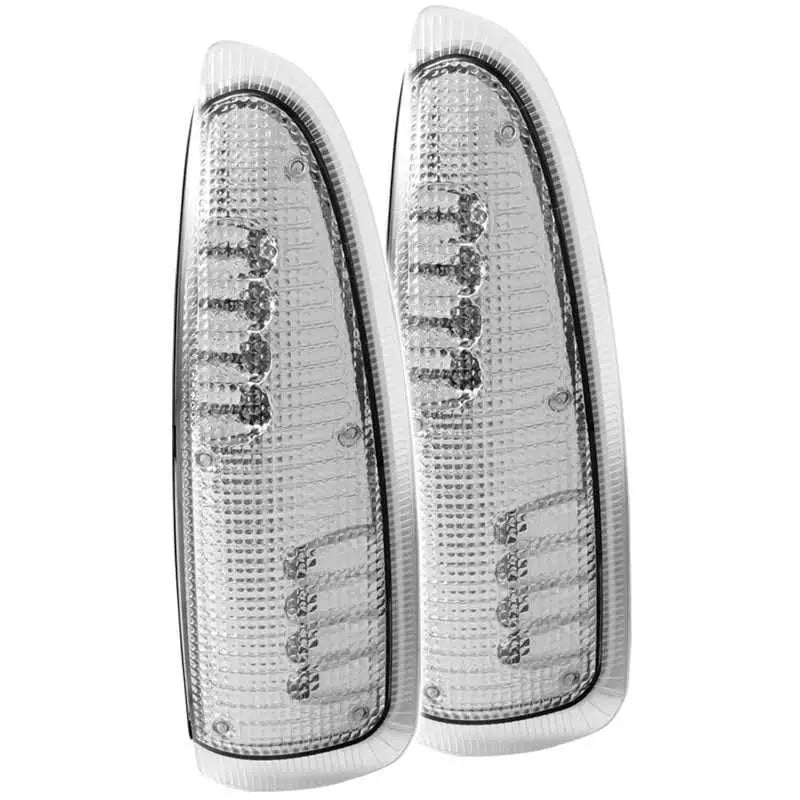 ANZO LED Mirror Lights 2003-2007 Ford Excursion LED Mirror Lights Clear w/ Amber LED 