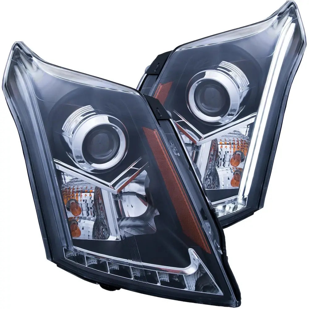 Anzo Simple Plug And Play Installation Headlight Assembly 111308 - Black Clear H.L.SRX 10-13
