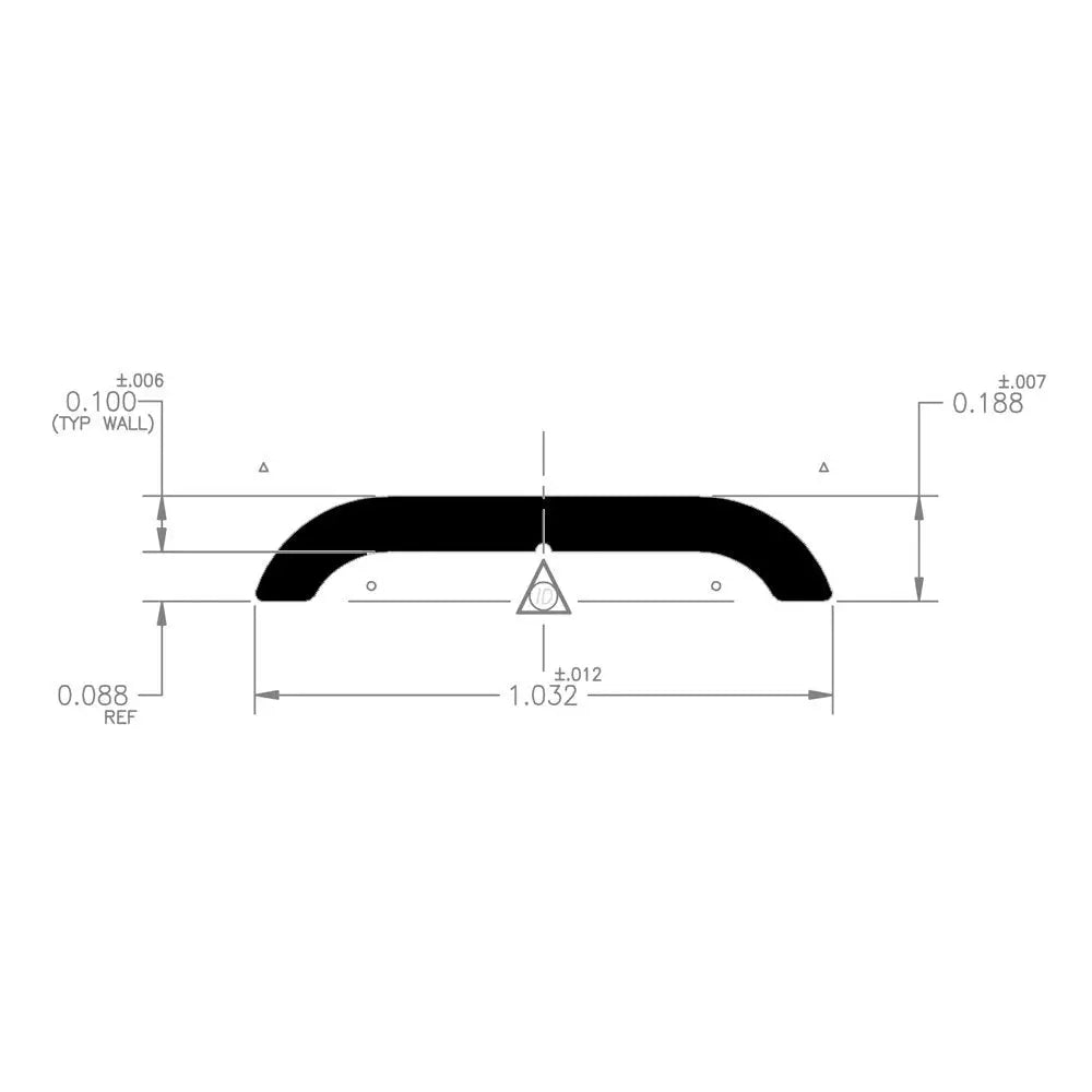 AP Products Flat Trim Type Trim Molding 021-87203-8 - Non Mill EA