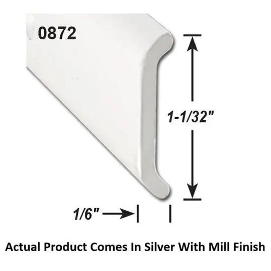 AP Products Flat Trim Type Trim Molding 021-87203-8 - Non Mill EA
