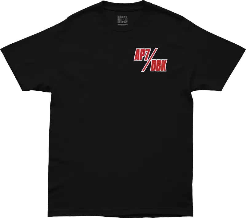 Ap7 Holeshot Tee Black Lg - DBK