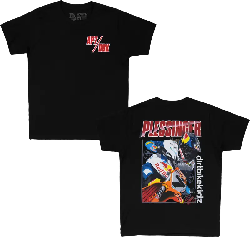 Ap7 Holeshot Youth Tee Black Ys - DBK