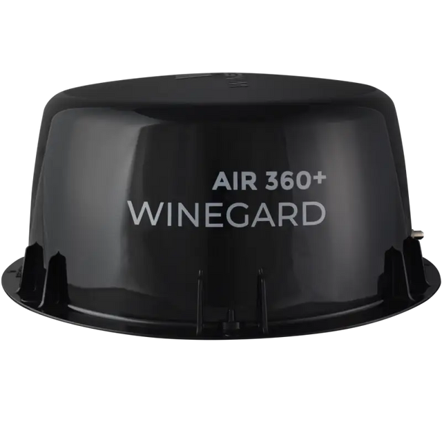 Black dome-shaped air purifier AR2-V2S Winegard Air360+ for better air quality