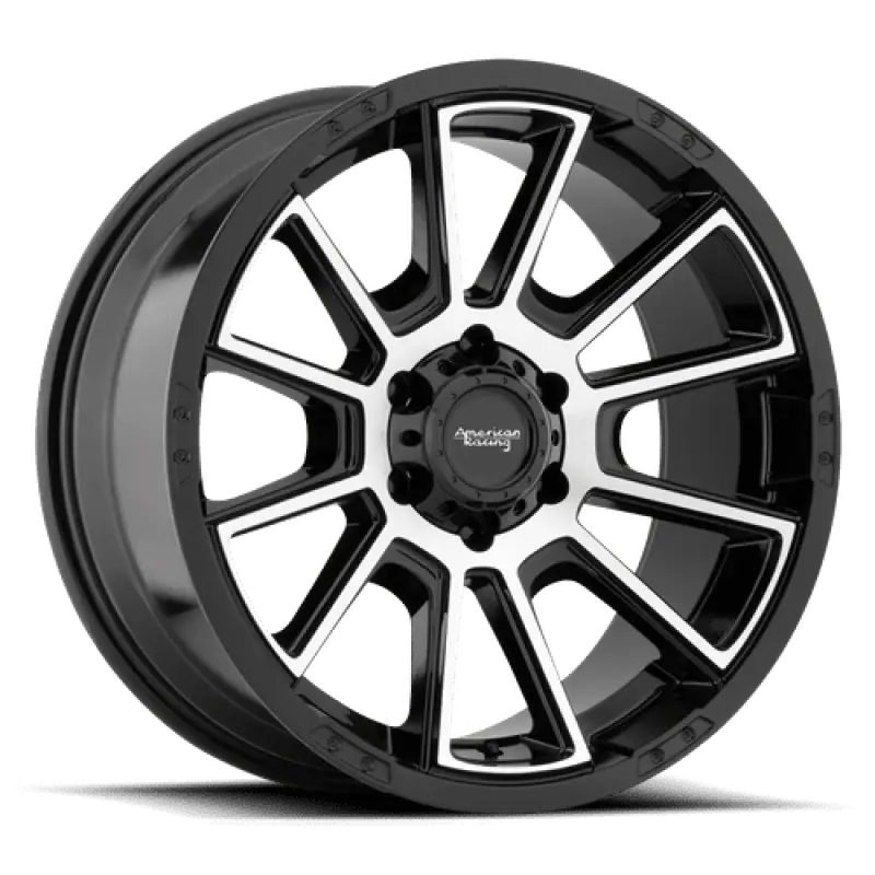 Black machined AR93329058518 Wheel Pros 20x9 spoked wheel for trucks and SUVs