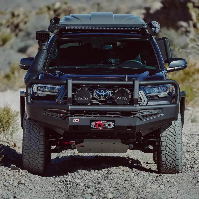 ARB 16-23 Toyota Tacoma Summit MKII Bumper Kit w/ LED Fog Lights & Winch Install - Black - Bumpers