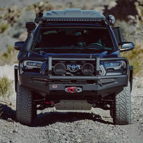 ARB 16-23 Toyota Tacoma Summit MKII Bumper Kit w/ LED Fog Lights & Winch Install - Black - Bumpers
