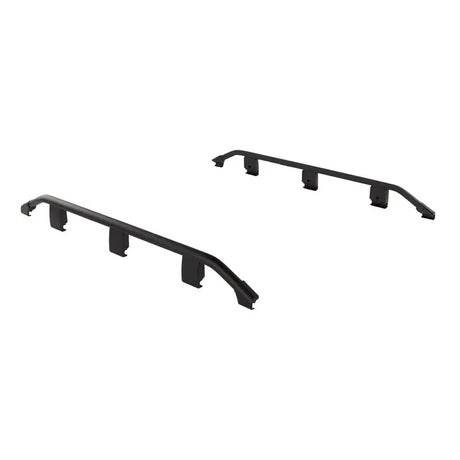 Black roof rack side rails on ARB Base Rack Guard for 1770020 vehicle protection