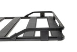 Black metal roof rack on ARB Guard Rail Front 1/4 for added vehicle protection