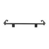 Black metal towel bar on ARB Guard Rail Front 1/4 for ARB Guard rail setups