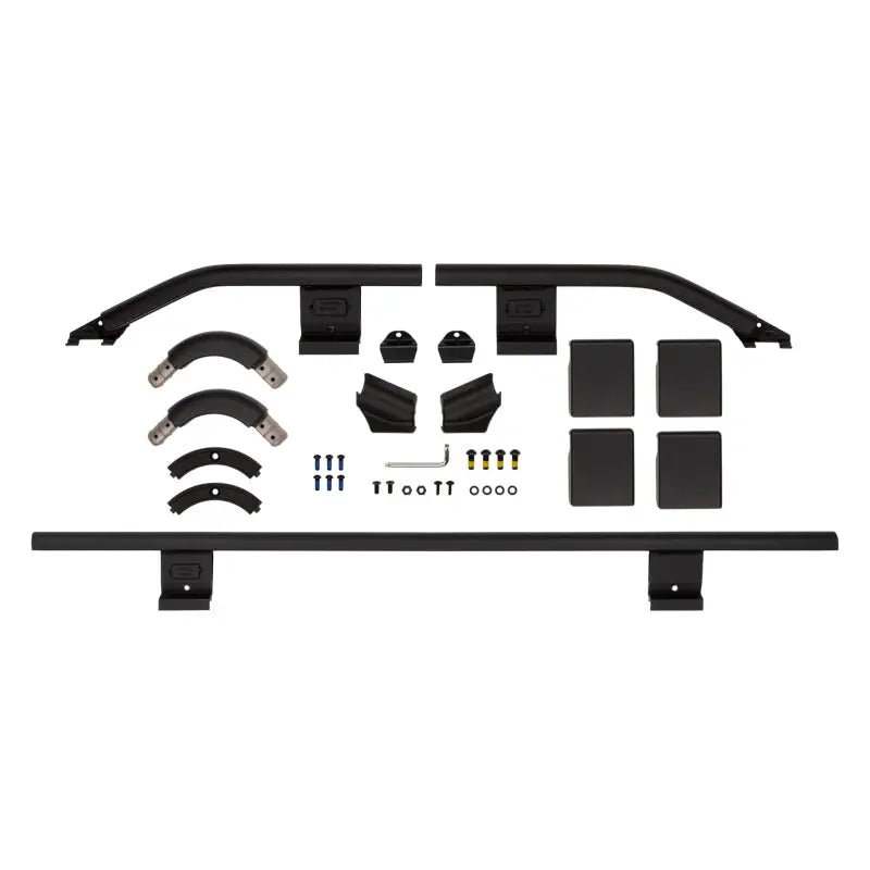 Black roof rack components for ARB Guard Rail Front 1/4, perfect fit for ARB guard