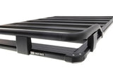 Black metal roof rack on ARB Guard Rail Front 1/4 for extra guard rail protection