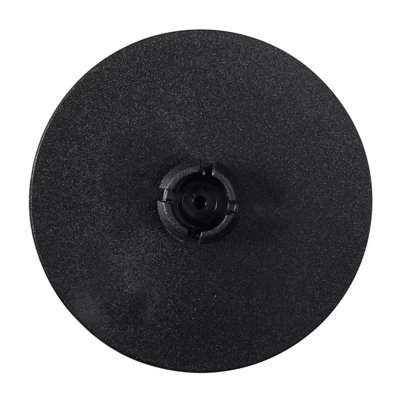 Round black textured ARB Interleaf Liner HDPE base with central mount for durability