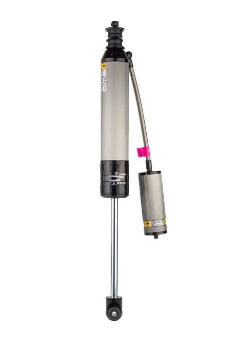Silver and black OME BP51 shock absorber for Wrangler JK off-road adventures