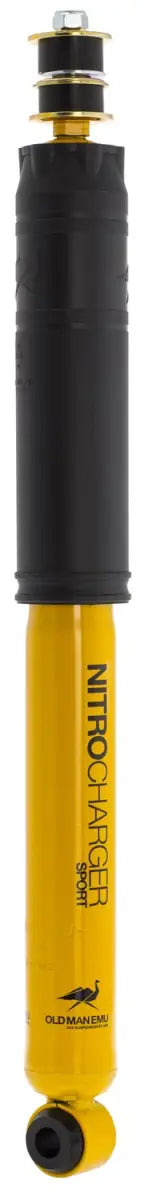 Yellow and black OME BP51 shock absorber for Jeep Wrangler JK front long suspension