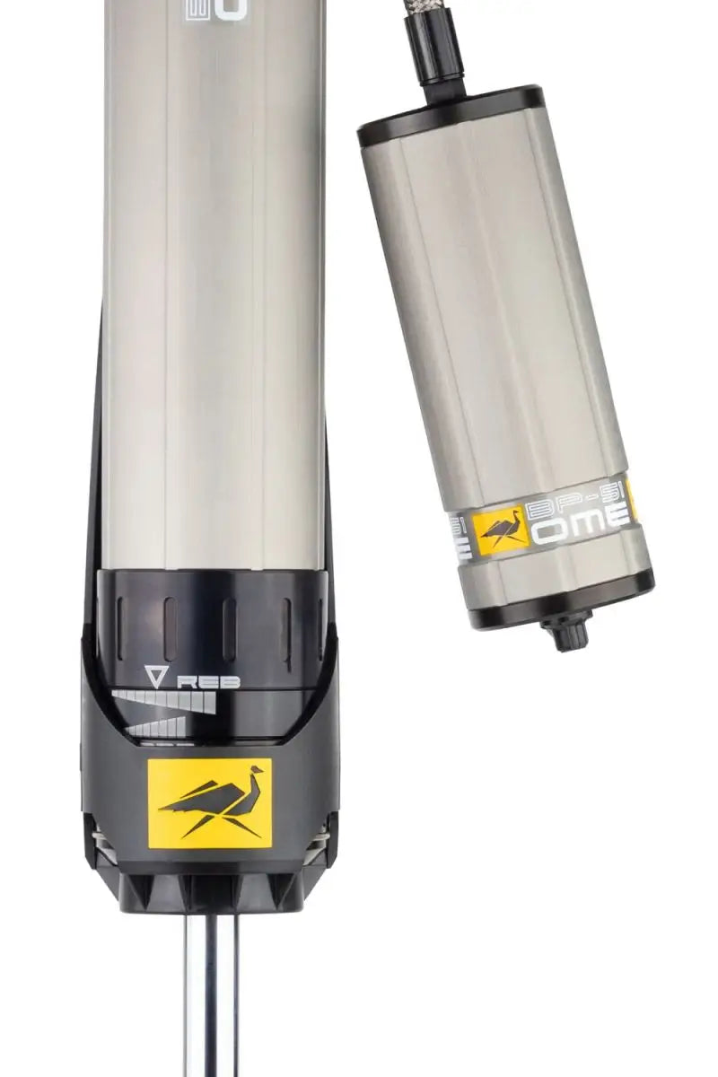 Silver and black OME BP51 shock absorber for Wrangler JK rear long suspension