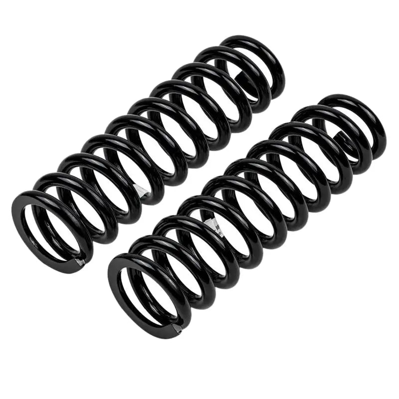 Two black coil springs for ARB OME Front Prado up to 2003, perfect for off-road upgrades