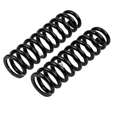 Two black coil springs for ARB OME Front Prado up to 2003, perfect for off-road upgrades