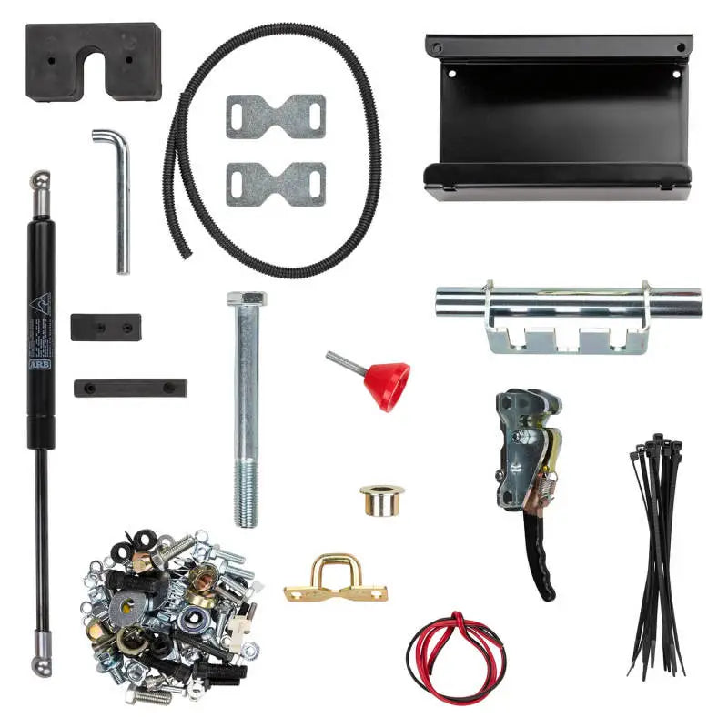 Assorted hardware and components for ARB Rear Bar Wheel Carrier Tj rear bar wheel setup