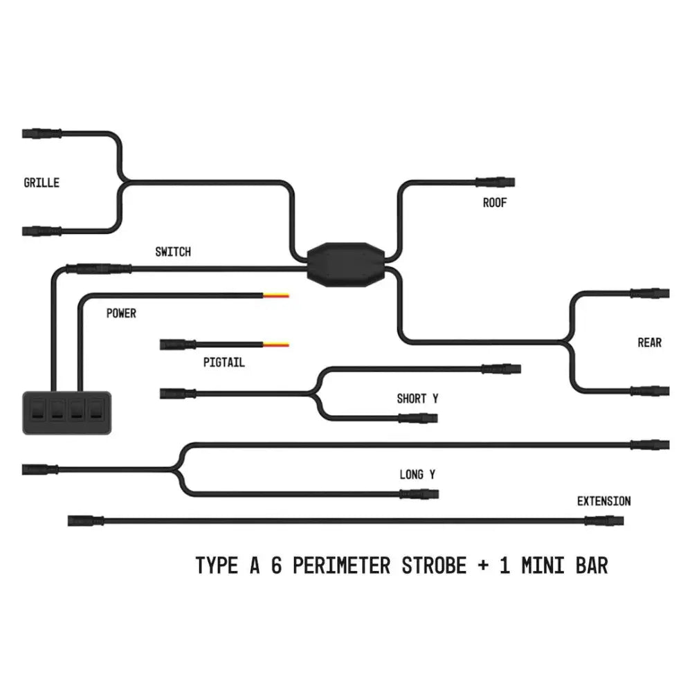 ARC Lighting BB8KA06 Warning Light Wiring Harness