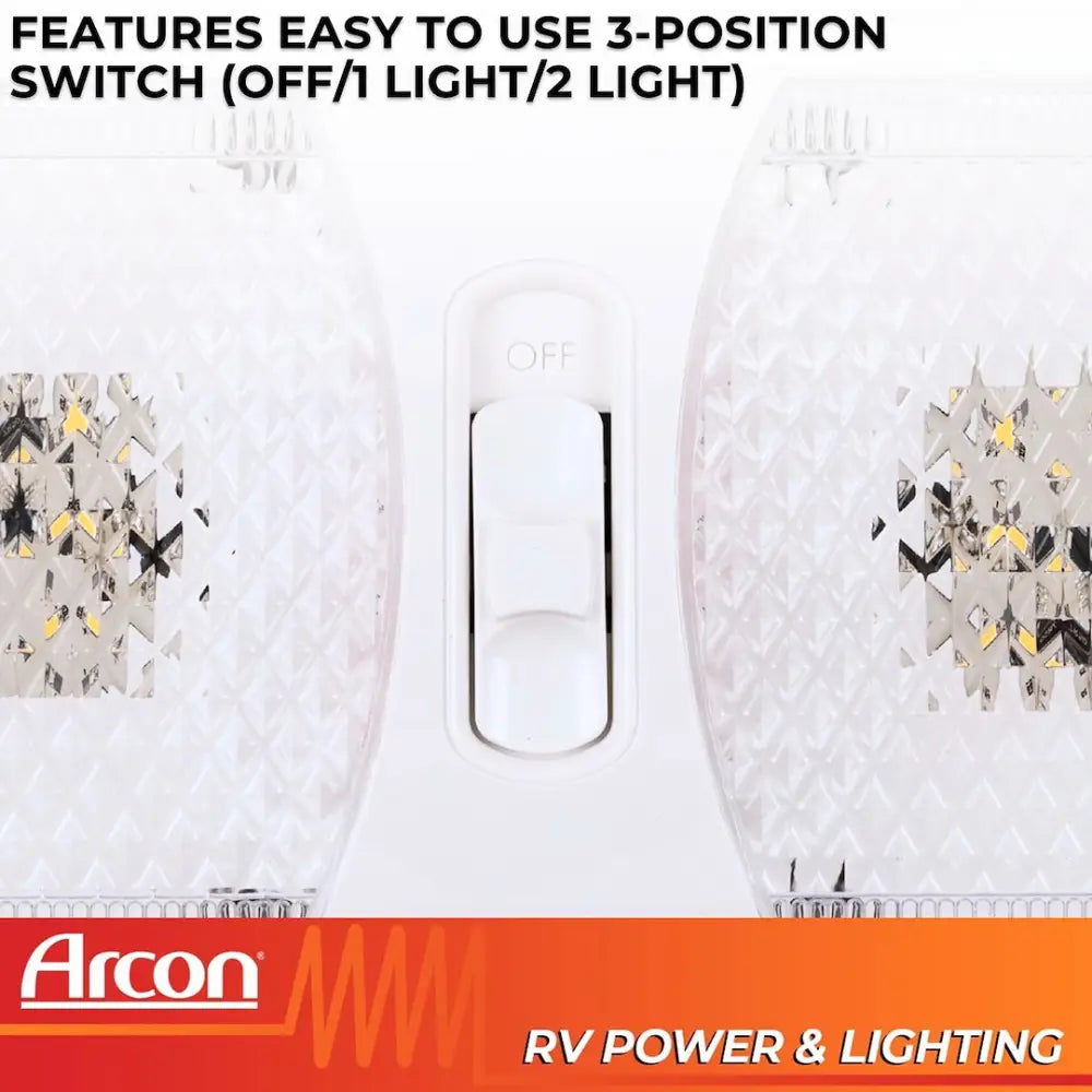 Arcon Sleek Compact Design Interior Light - LED 20670N - Dbl EU-Lite Bwht Opt