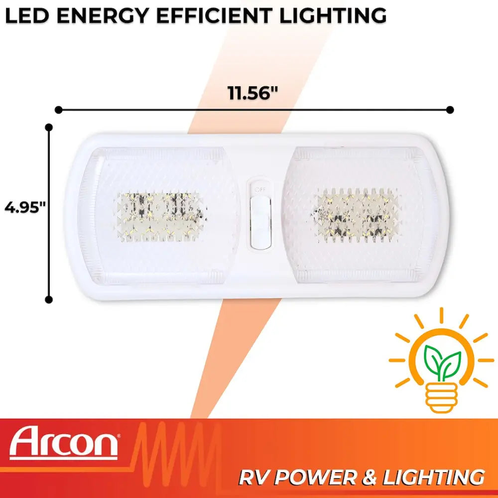 Arcon Sleek Compact Design Interior Light - LED 20670N - Dbl EU-Lite Bwht Opt