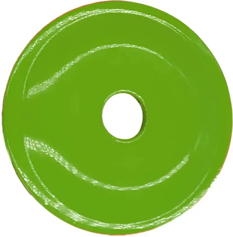 Green round grand digger support plate for heavy lifting and weight training