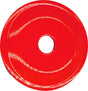 Red round grand digger support plate with central hole for robust construction