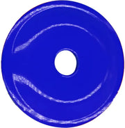 Blue round grand digger support plate with central hole for heavy-duty use