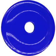 Blue round grand digger support plate with central hole for heavy-duty use