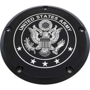 CUSTOM ENGRAVING ARM02-67BG 6 M8 Softail Derby Cover Army Black