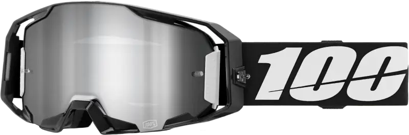 Armatic Goggle Black Mirror Silver Flash Lens