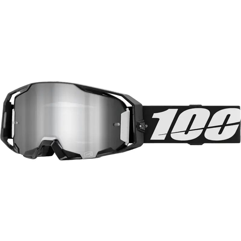 Armatic Goggle Black Mirror Silver Flash Lens