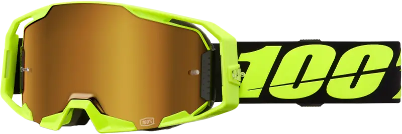 Armatic Goggle Neon Ylw Mirror True Gold