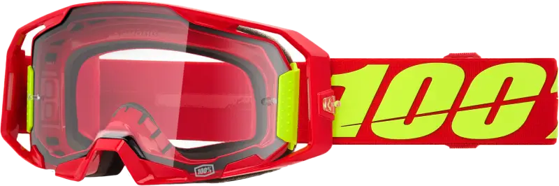 Armatic Goggle Red Clear Lens
