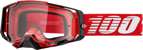 Armega Goggle Red Clear Lens - Powersports